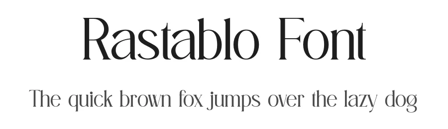 Rastablo Font by SlideShoot — Serif Font