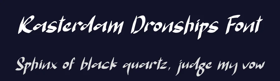 Rasterdam Dronships Font by perspectype — Script Handwritten Font — thumbnail 2
