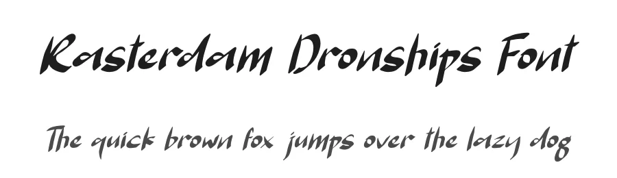 Rasterdam Dronships Font by perspectype — Script Handwritten Font