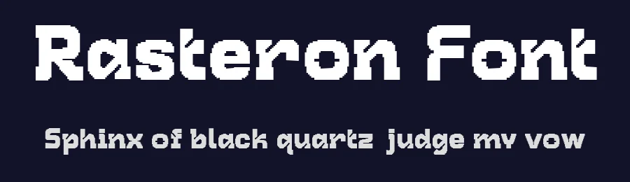 Rasteron Font by Inviline.co — Display Font — thumbnail 2