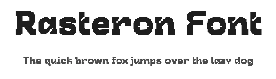 Rasteron Font by Inviline.co β Display Font