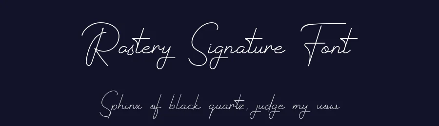 Rastery Signature Font by syauqistudio — Script Handwritten Font — thumbnail 2