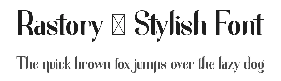 Rastory β Stylish Font by Hasbi Creative β Decorative Font