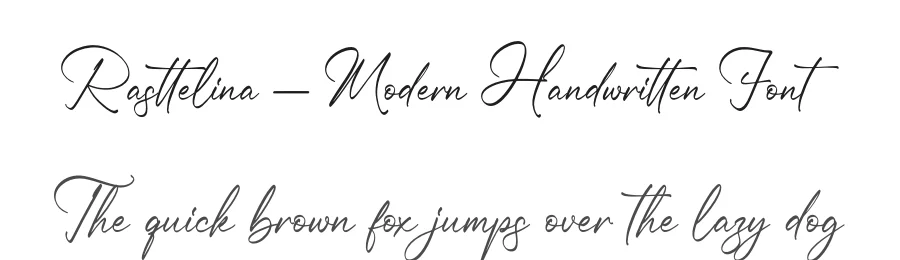 Rasttelina – Modern Handwritten Font by glorytype — Script Handwritten Font