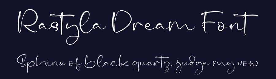 Rastyla Dream Font by letterfabric — Script Handwritten Font — thumbnail 2