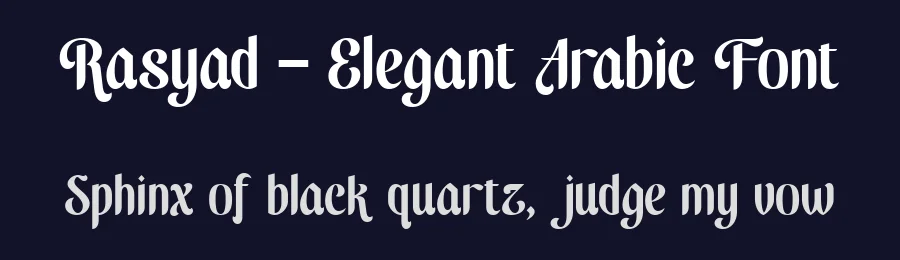 Rasyad – Elegant Arabic Font by Pekotype — Serif Font — thumbnail 2
