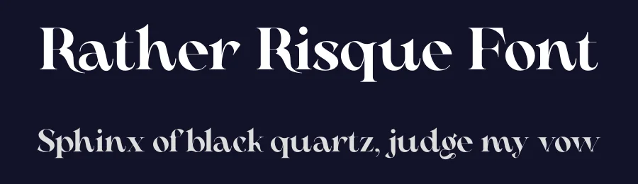 Rather Risque Font by Silver Stag — Serif Font — thumbnail 2