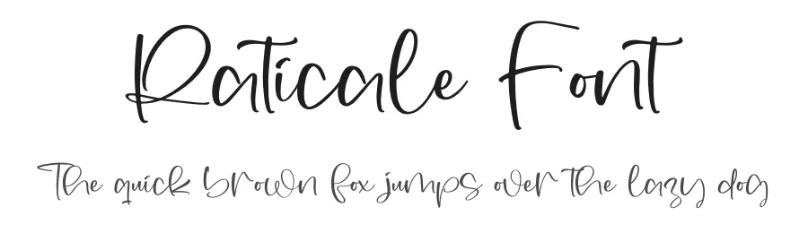Raticale Font by letterfabric — Script Handwritten Font