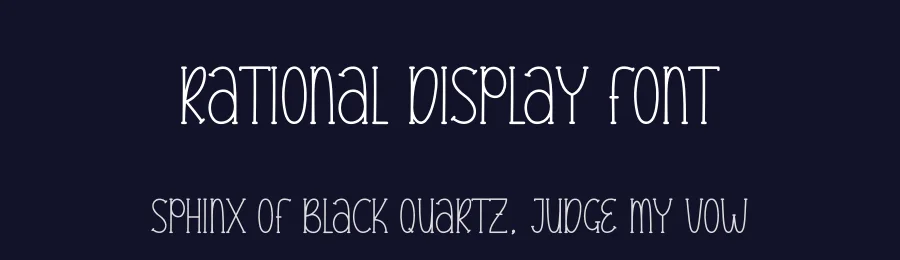 Rational Display Font by andikastudio — Display Font — thumbnail 2