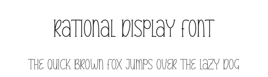 Rational Display Font by andikastudio — Display Font