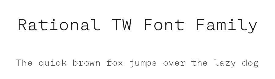 Rational TW Font Family by Rene Bieder — Slab Serif Font