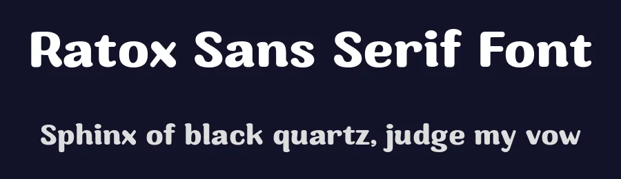Ratox Sans Serif Font by YTY Digital TypeFoundry — Sans Serif Font — thumbnail 2