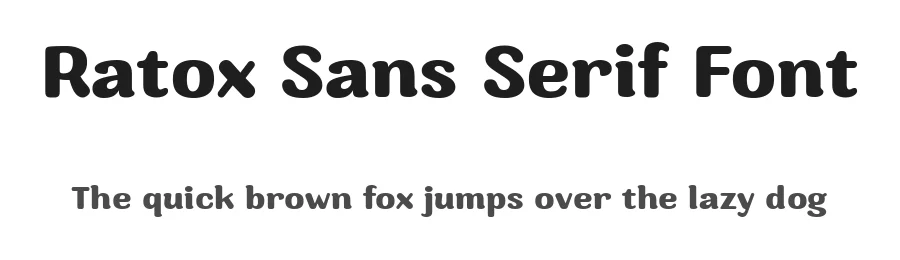 Ratox Sans Serif Font by YTY Digital TypeFoundry — Sans Serif Font