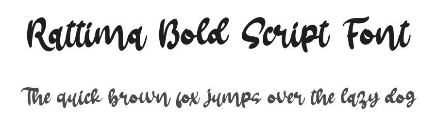Rattima Bold Script Font by andikastudio — Script Handwritten Font