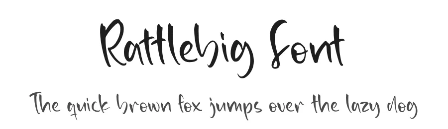 Rattlebig Font by letterfabric — Script Handwritten Font