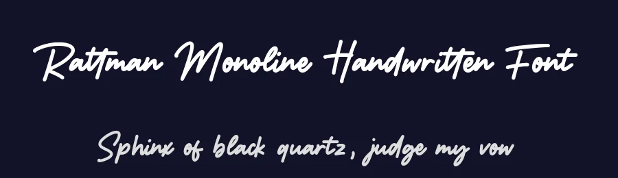 Rattman Monoline Handwritten Font by balpirick — Decorative Font — thumbnail 2