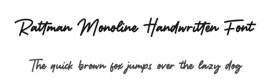 Rattman Monoline Handwritten Font by balpirick — Decorative Font