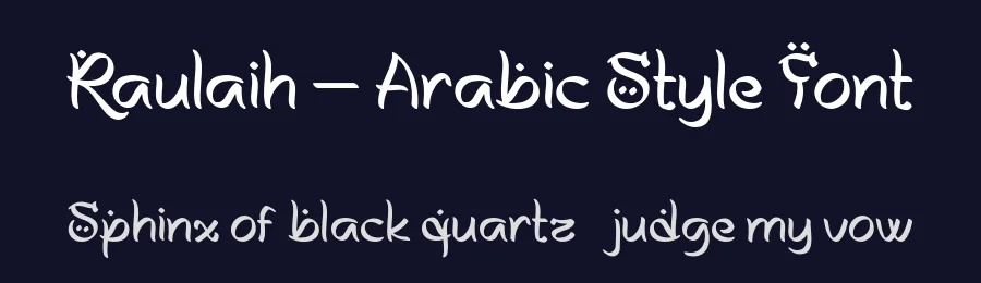 Raulaih – Arabic Style Font by productype — Decorative Font — thumbnail 2