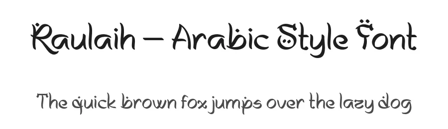 Raulaih – Arabic Style Font by productype — Decorative Font