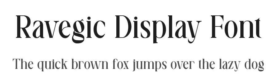 Ravegic Display Font by rvandtype — Display Font