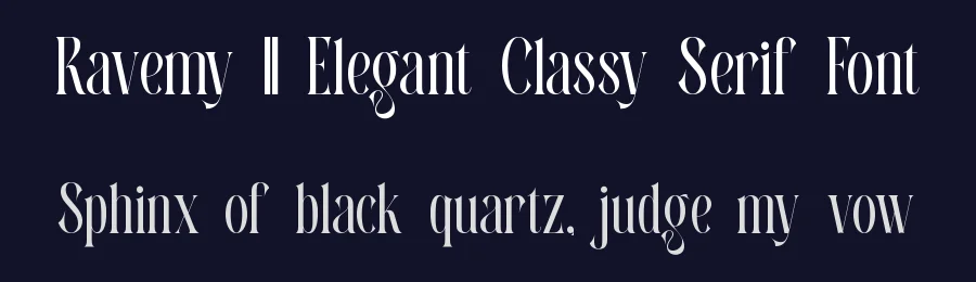 Ravemy || Elegant Classy Serif Font by ErmediaStudio — Display Font — thumbnail 2
