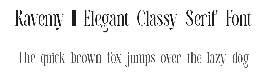 Ravemy || Elegant Classy Serif Font by ErmediaStudio — Display Font