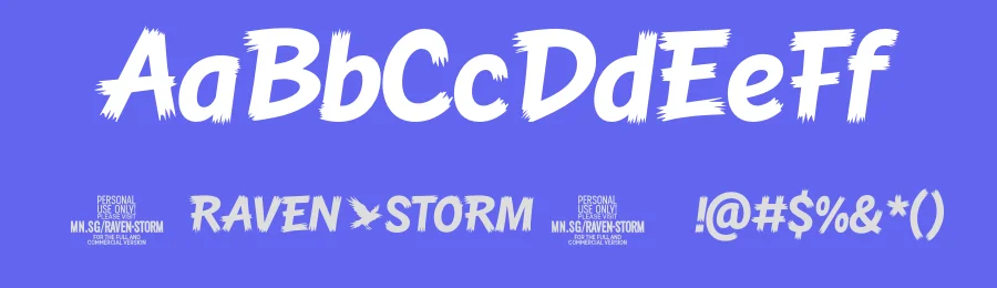 Raven Storm Font by Mans Greback — Display Font — thumbnail 3