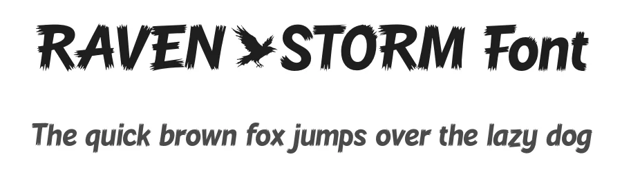 Raven Storm Font by Mans Greback — Display Font
