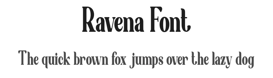 Ravena Font by Typewriter tok — Serif Font