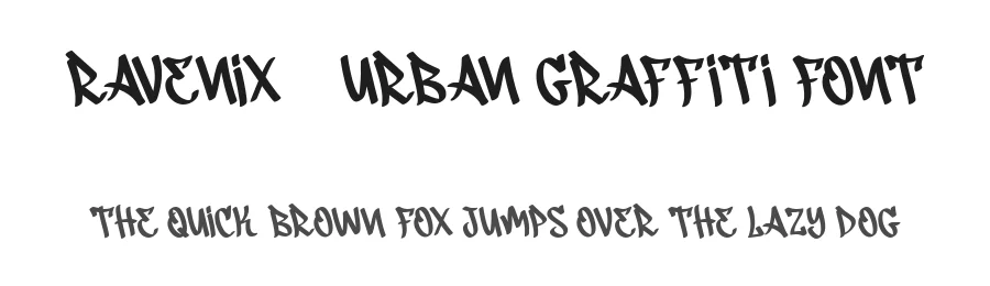 Ravenix – Urban Graffiti Font by FlawlessAndCo — Script Handwritten Font