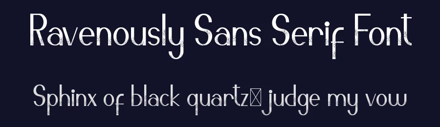 Ravenously Sans Serif Font by CalligraphyFonts.net — Sans Serif Font — thumbnail 2