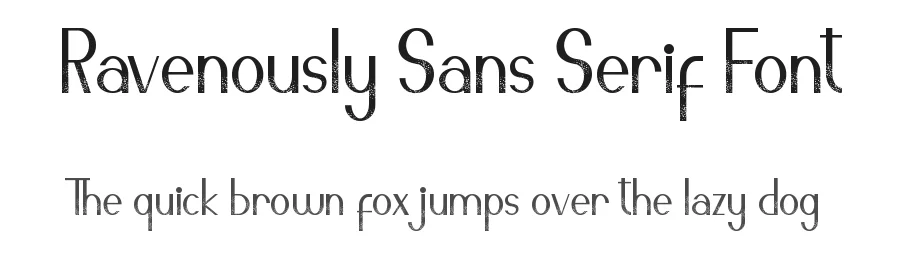 Ravenously Sans Serif Font by CalligraphyFonts.net — Sans Serif Font