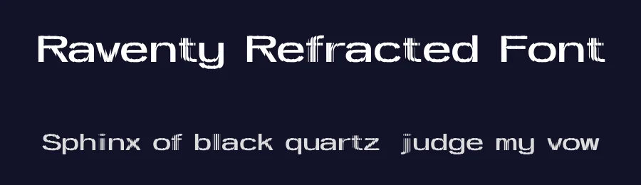Raventy Refracted Font by craftsupplyco — Display Font — thumbnail 2