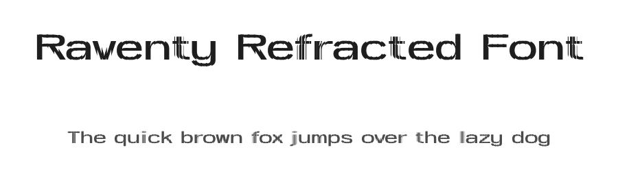 Raventy Refracted Font by craftsupplyco — Display Font