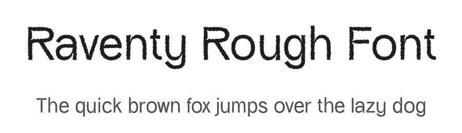 Raventy Rough Font by craftsupplyco — Sans Serif Font