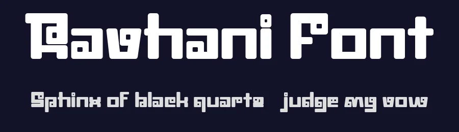 Ravhani Font by Flawless And Co — Display Font — thumbnail 2