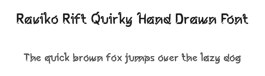 Raviko Rift Quirky Hand Drawn Font by Mei Suseno — Decorative Font