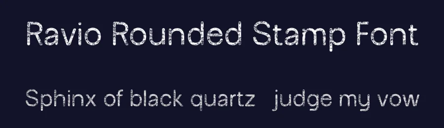 Ravio Rounded Stamp Font by craftsupplyco — Sans Serif Font — thumbnail 2