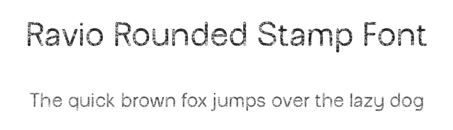 Ravio Rounded Stamp Font by craftsupplyco — Sans Serif Font