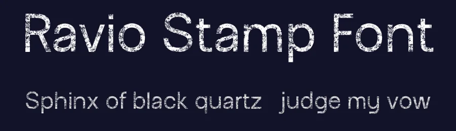 Ravio Stamp Font by craftsupplyco — Sans Serif Font — thumbnail 2