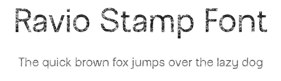 Ravio Stamp Font by craftsupplyco — Sans Serif Font