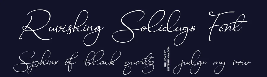 Ravishing Solidago Font by letterhanna — Script Handwritten Font — thumbnail 2