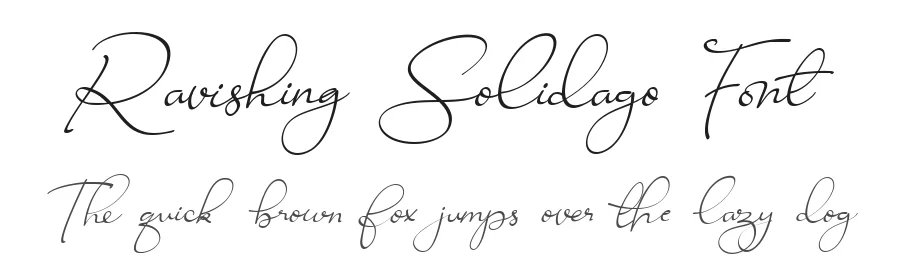 Ravishing Solidago Font by letterhanna — Script Handwritten Font