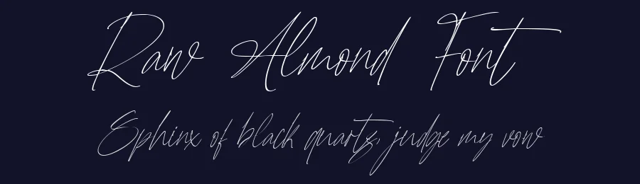 Raw Almond Font by Figstype — Script Handwritten Font — thumbnail 2