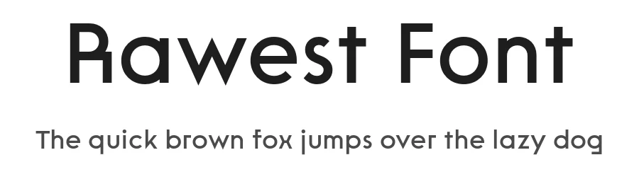 Rawest Font by atipo — Sans Serif Font