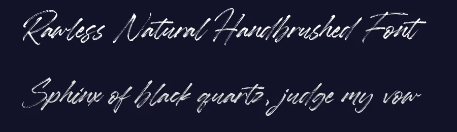 Rawless Natural Handbrushed Font by balpirick — Script Handwritten Font — thumbnail 2