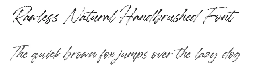 Rawless Natural Handbrushed Font by balpirick — Script Handwritten Font