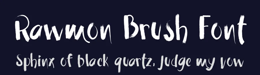 Rawmon Brush Font by HydricDesign — Display Font — thumbnail 2