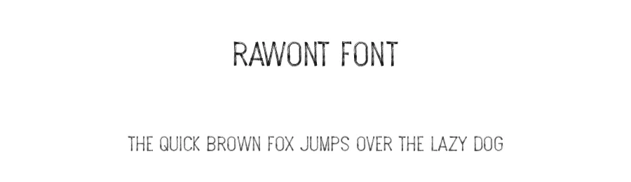 RAWONT Font by ilennalishawa — Display Font