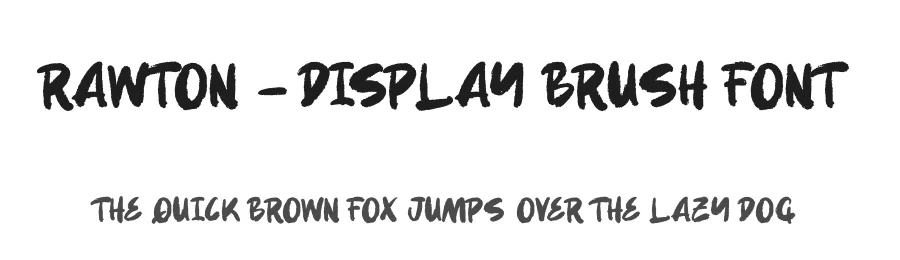 Rawton – Display Brush Font by letterenastudios — Script Handwritten Font